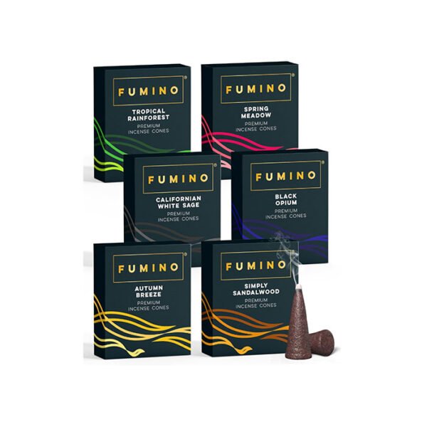 Incense Cones Fumino Fresh Multipack Essentials Bundle