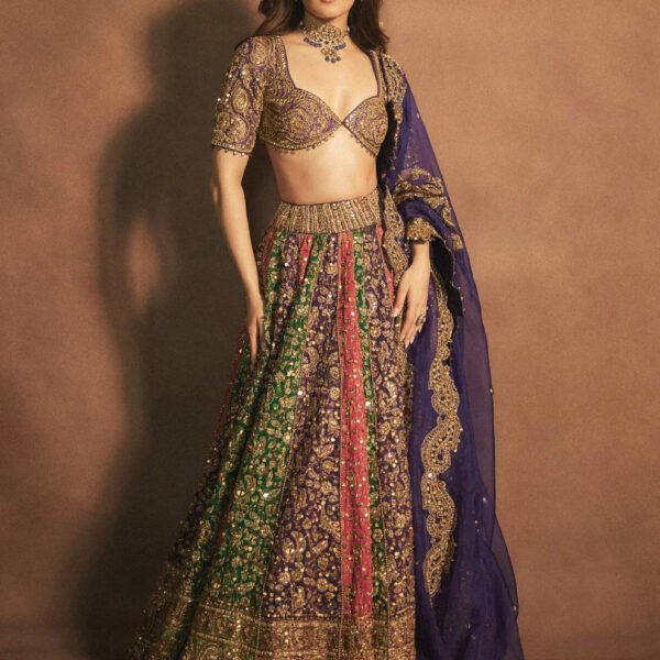 Pratibha in Rang Mahal Jamewar Lehenga Set - B