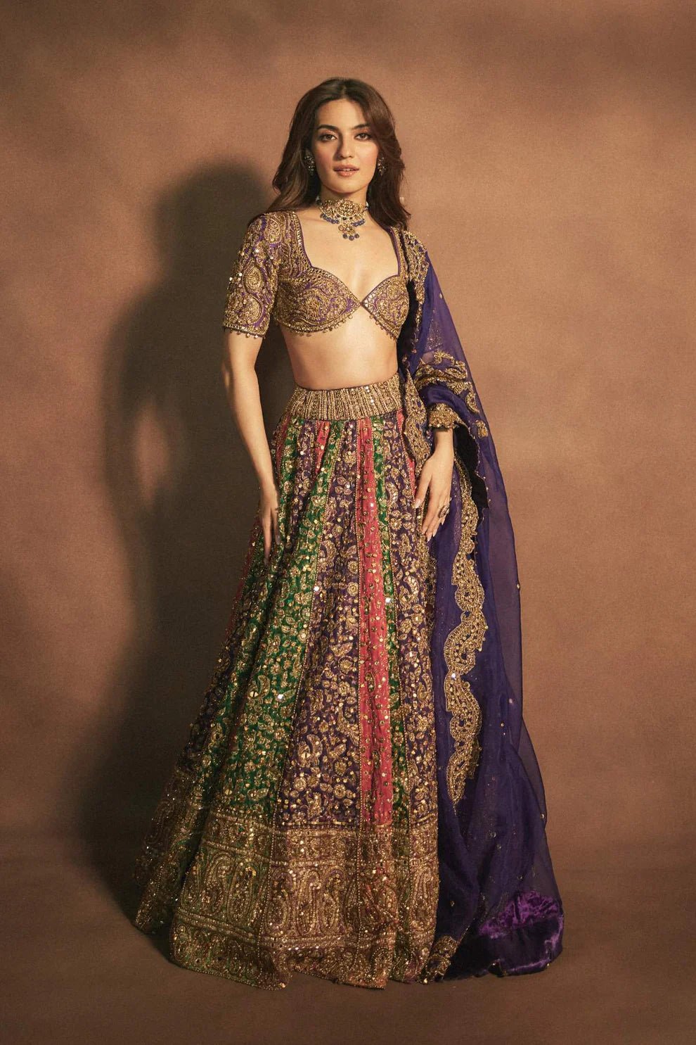 17_abed0364-e5ae-485c-8f5f-14dce9c25370.jpg Pratibha in Rang Mahal Jamewar Lehenga Set - B - Image 1