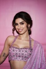 Khushi Kapoor in Pink Mystic Saree Set - Image 8