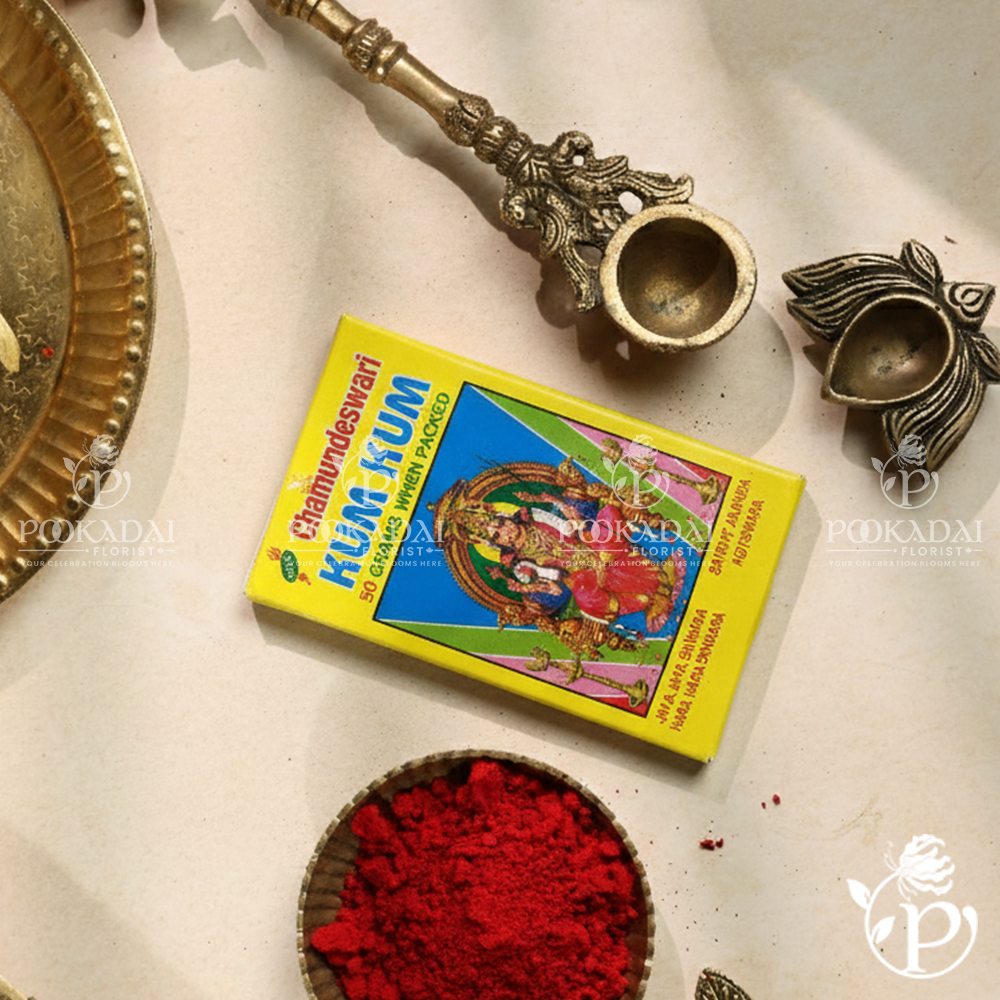4_30e59aa1-6aa7-4acc-9386-b85d4fba7b2f.png Chamundeswari Red Kumkum Powder (For Religious Use) - Image 1