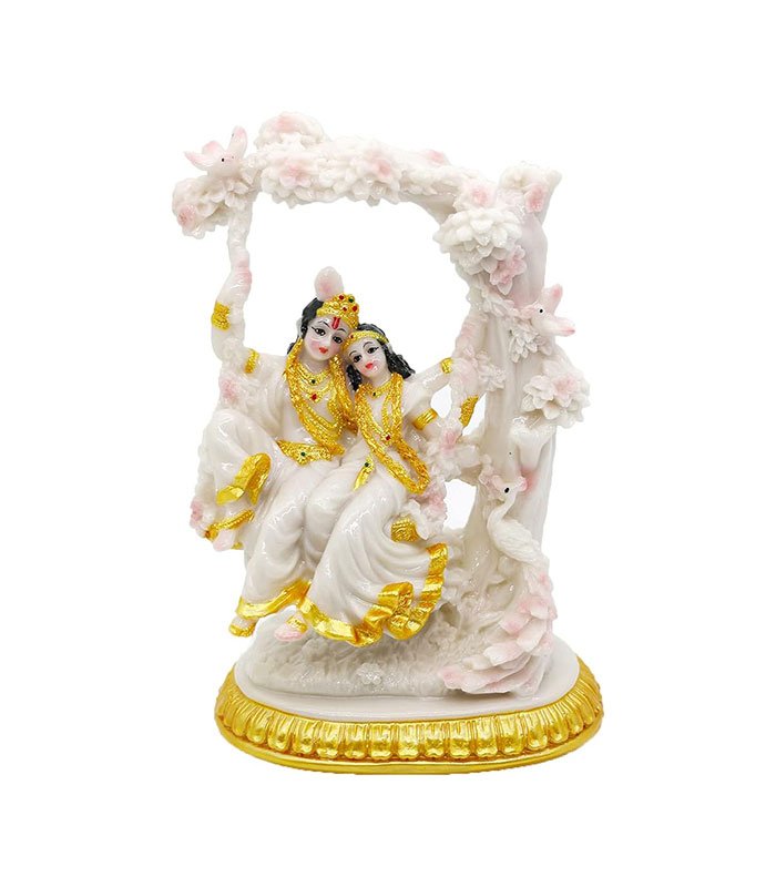 61hkIqQ6RRL._AC_SX679_ alikiki Indian God Radha Krishna Statue - Image 1
