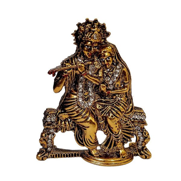 Purpledip Metal Idol Radha Krishna