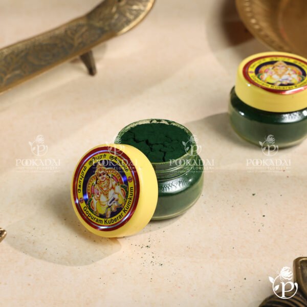 Gopuram Green Kumkum for Pooja - 30g