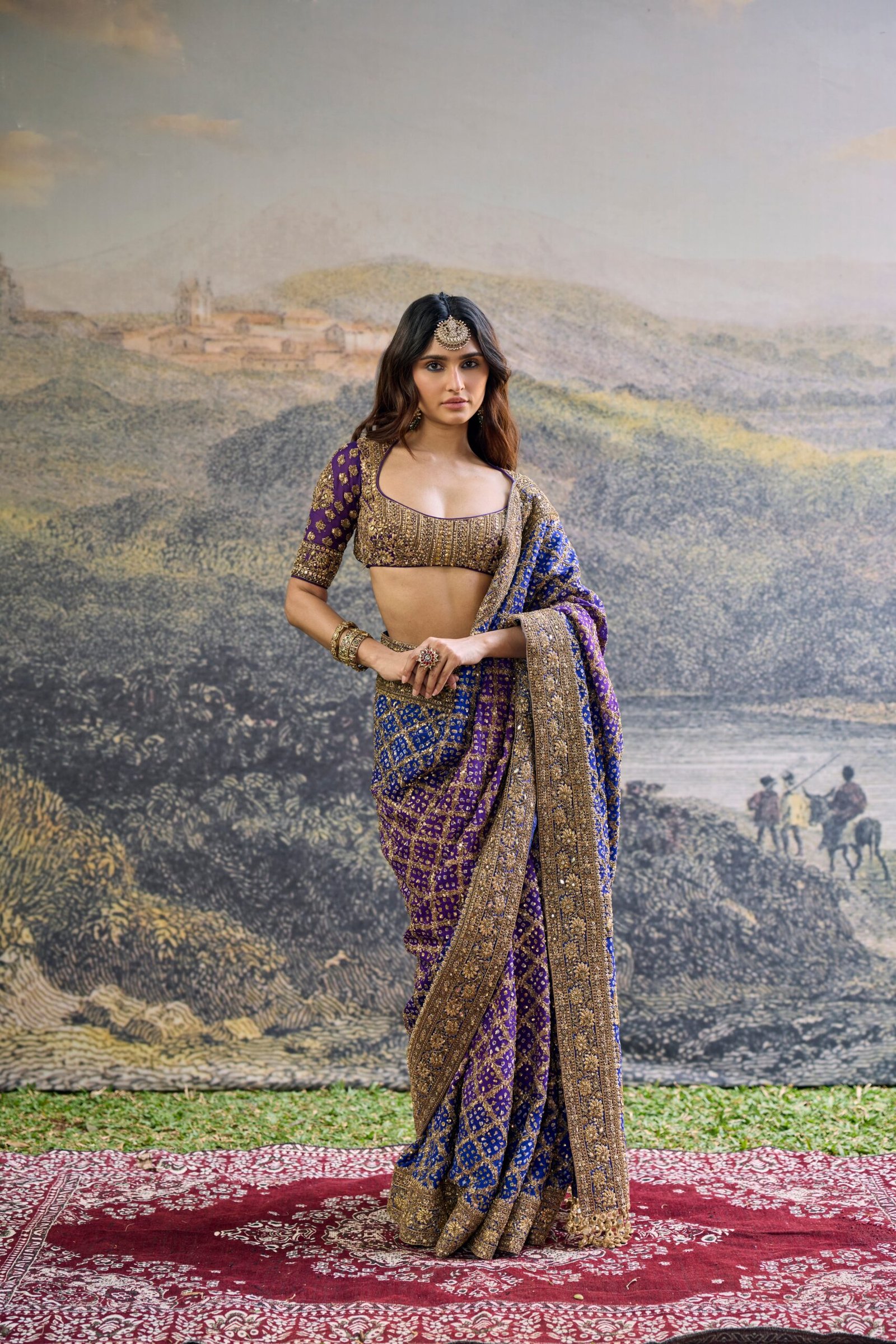 IT_27178.jpg Advay Ombré Saree Set - Image 1