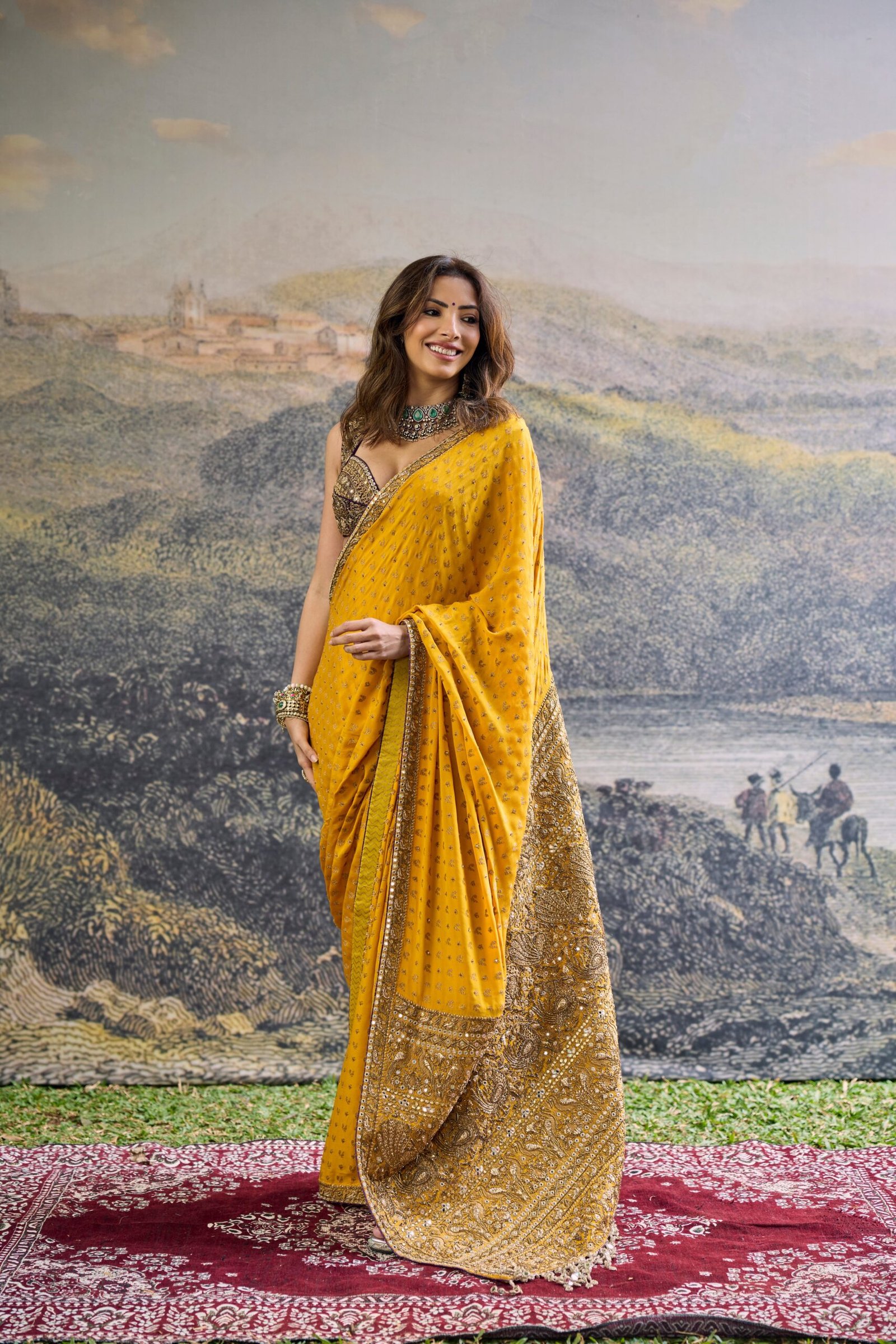 IT_27228.jpg Pehr Crepe Saree Set - Image 1