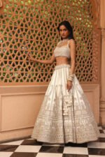 Iqra - Daisy Ivory Lehenga With Blouse And Dupatta - Image 3