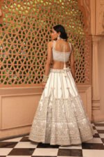 Iqra - Daisy Ivory Lehenga With Blouse And Dupatta - Image 4