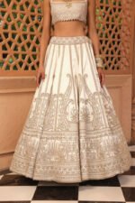 Iqra - Daisy Ivory Lehenga With Blouse And Dupatta - Image 5