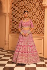 Inaya - Rani Hotpink Lehenga With Blouse And Dupatta - Image 4