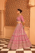 Inaya - Rani Hotpink Lehenga With Blouse And Dupatta - Image 5