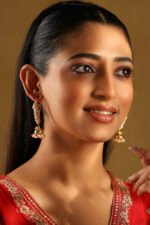 Gold Plated Brass Beaded Hoop Jhumkas - Image 4