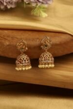 Multicolor Brass Jhumka