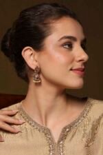 Multicolor Brass Jhumka - Image 4