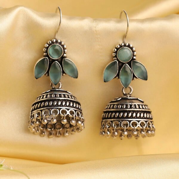 Mint Green Stone Earrings