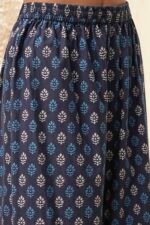 Indigo Pure Cotton Straight Suit Set - Image 3
